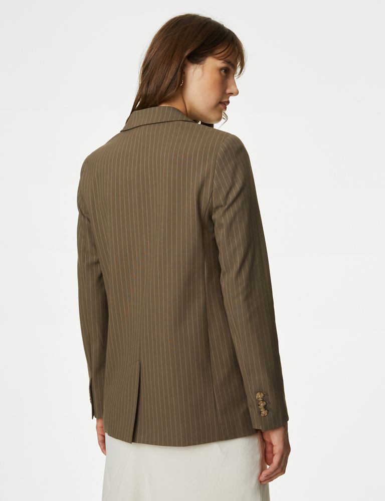 Relaxed Pinstripe Single Breasted Blazer 5 of 6