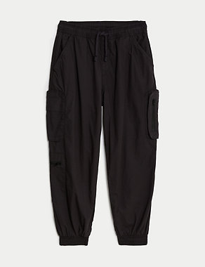 Relaxed Pure Cotton Cargo Trousers (6-16 Yrs) Image 2 of 5
