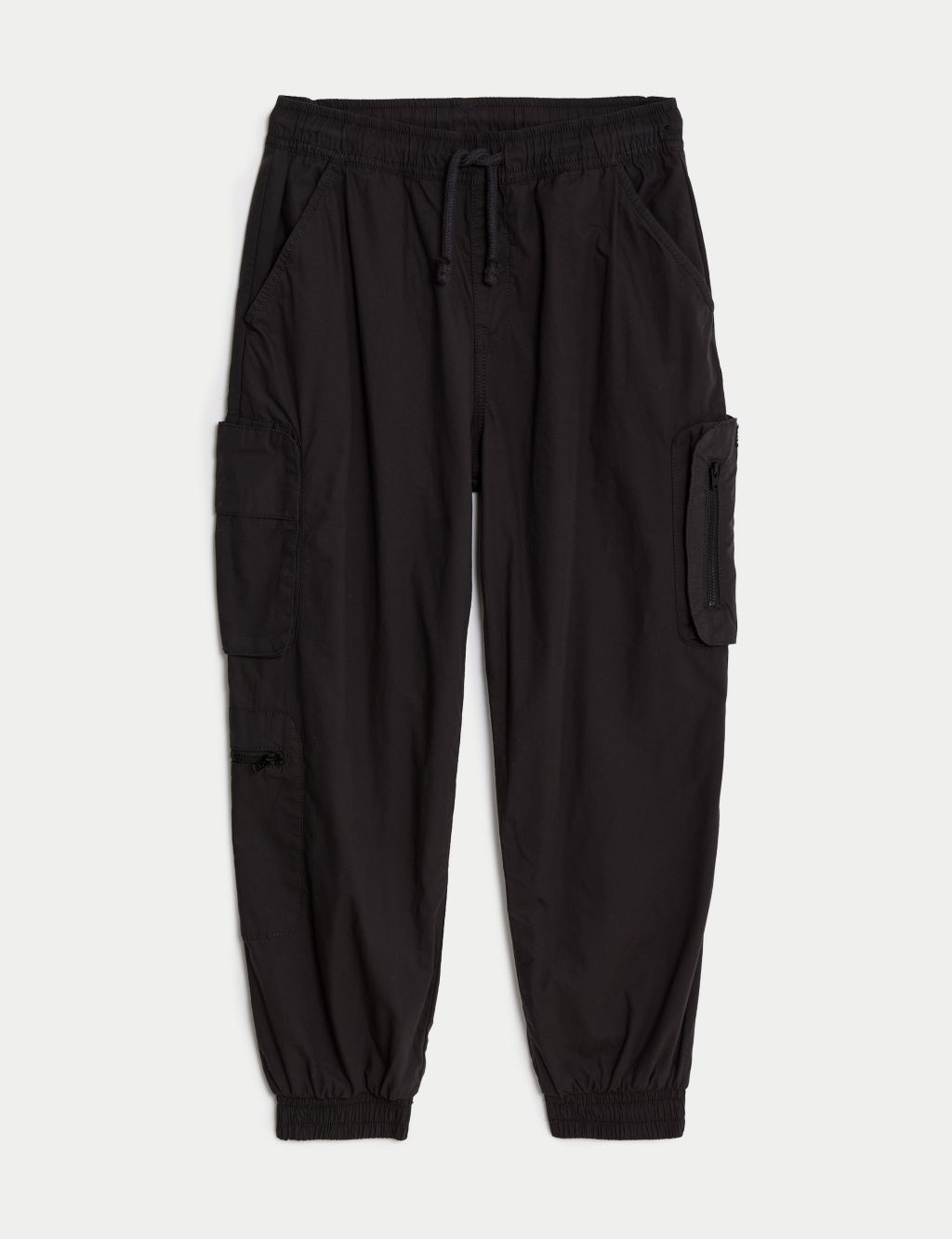 Relaxed Pure Cotton Cargo Trousers (6-16 Yrs) 1 of 5