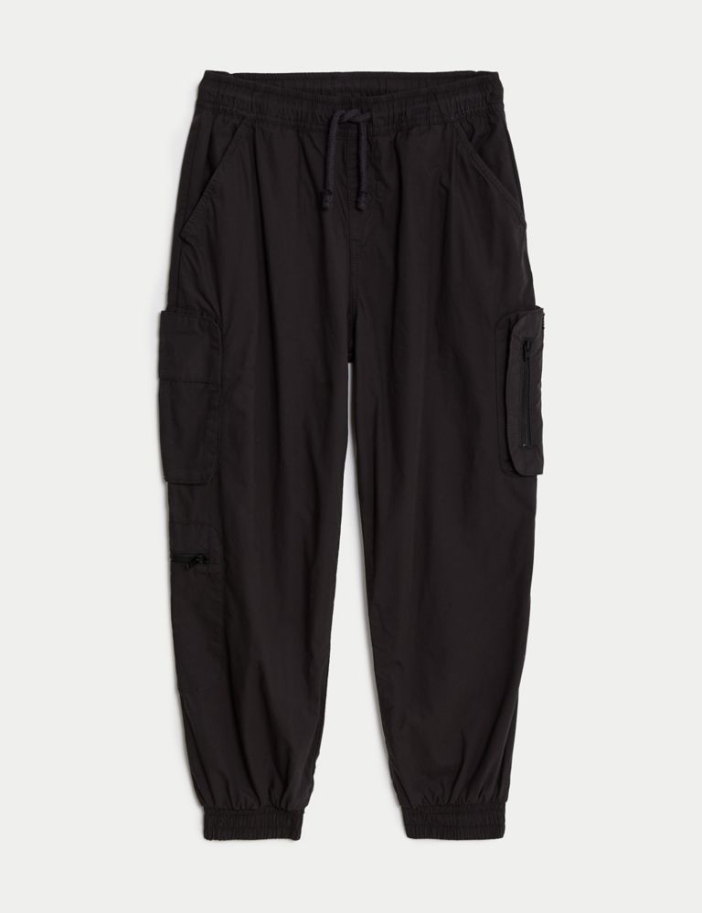 Relaxed Pure Cotton Cargo Trousers (6-16 Yrs) 2 of 5