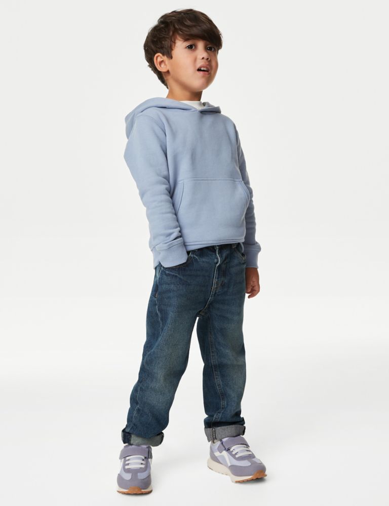 Relaxed Pure Cotton Elasticated Waist Jeans (2-8 Yrs) 1 of 4