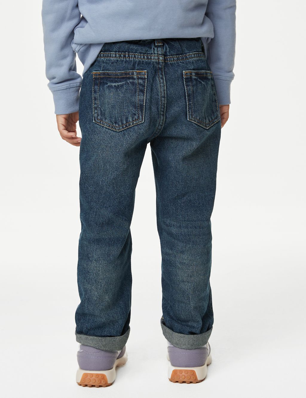 Relaxed Pure Cotton Elasticated Waist Jeans (2-8 Yrs) 4 of 4