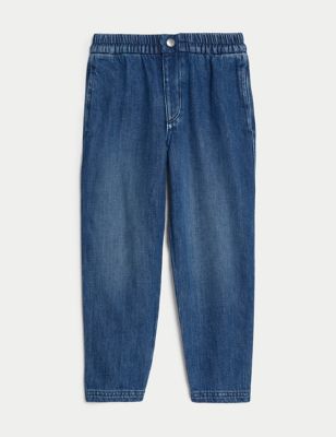 Relaxed Pure Cotton Jeans (2-8 Yrs) Image 2 of 6