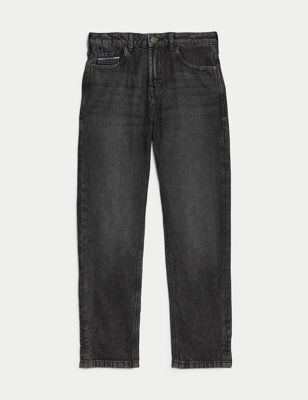 Relaxed Pure Cotton Jeans (6-16 Yrs) Image 2 of 5