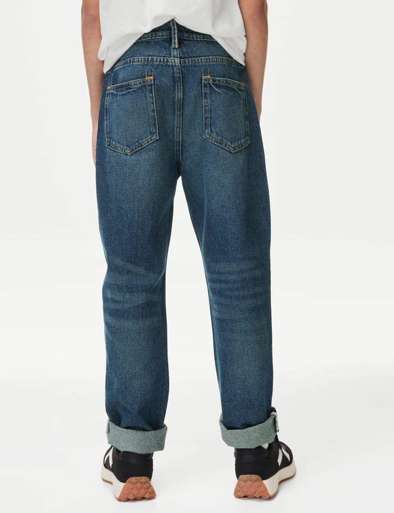 Relaxed Pure Cotton Jeans (6-16 Yrs) 5 of 5