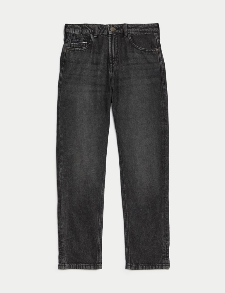 Relaxed Pure Cotton Jeans (6-16 Yrs) 2 of 5
