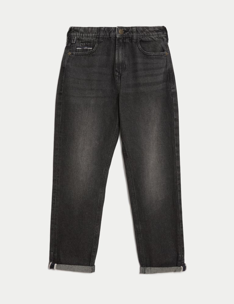 Relaxed Pure Cotton Jeans (6-16 Yrs) 2 of 5