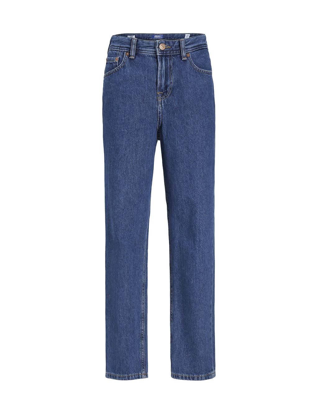 Relaxed Pure Cotton Jeans (8-16 Yrs) 1 of 8