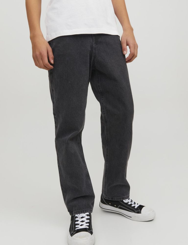 Relaxed Pure Cotton Jeans (8-16 Yrs) 1 of 1