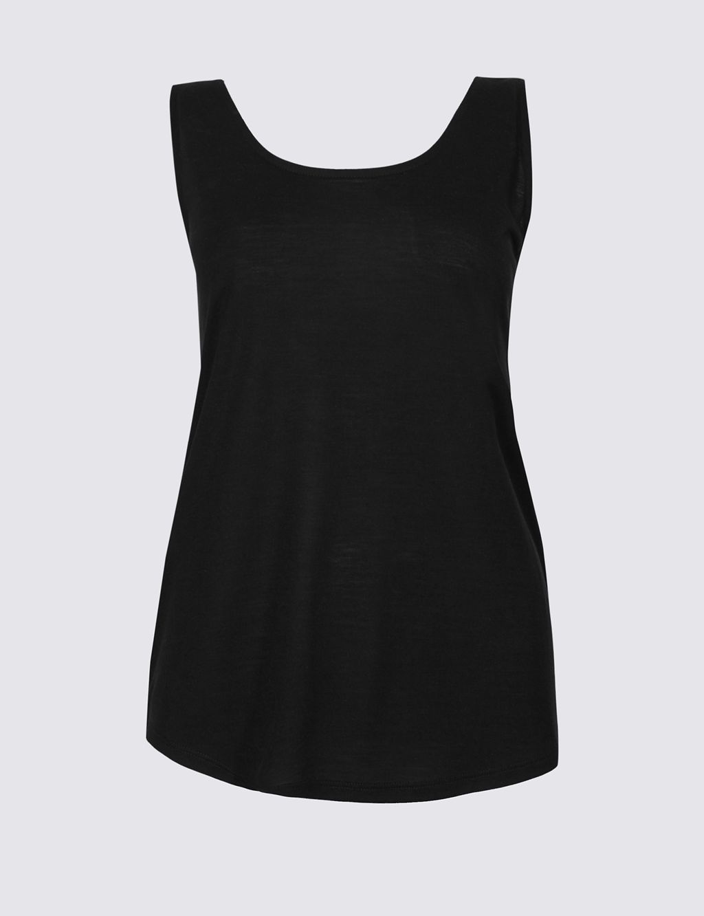 Relaxed Round Neck Vest Top 1 of 4