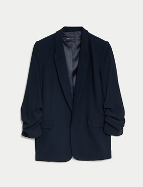 Relaxed Ruched Sleeve Blazer Image 2 of 6
