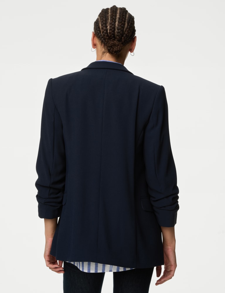 Relaxed Ruched Sleeve Blazer 5 of 6