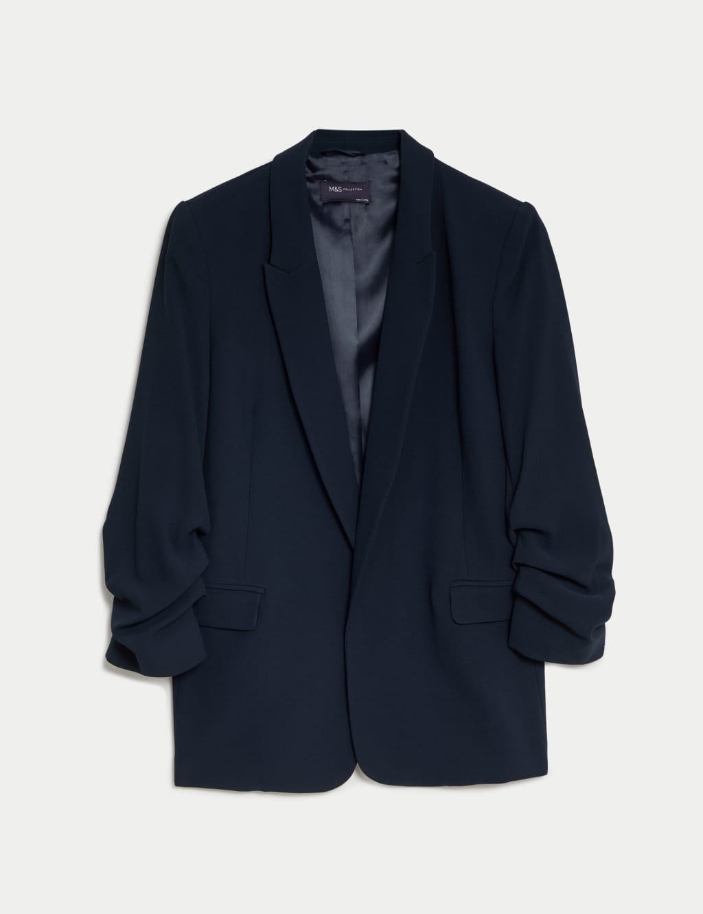 Relaxed Ruched Sleeve Blazer 1 of 6