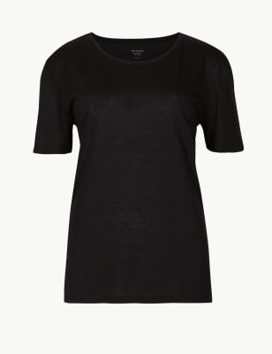 Relaxed Short Sleeve T-Shirt | M\u0026S 