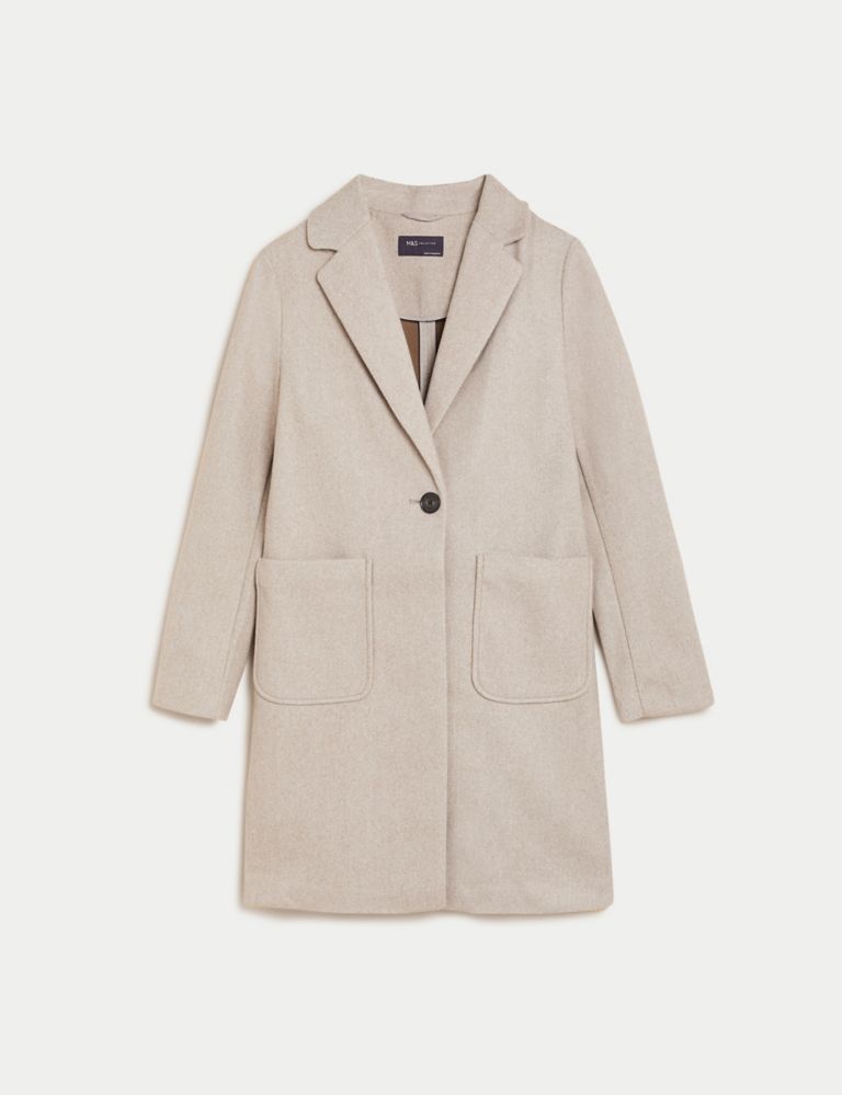 Relaxed Single Breasted Coat | M&S Collection | M&S