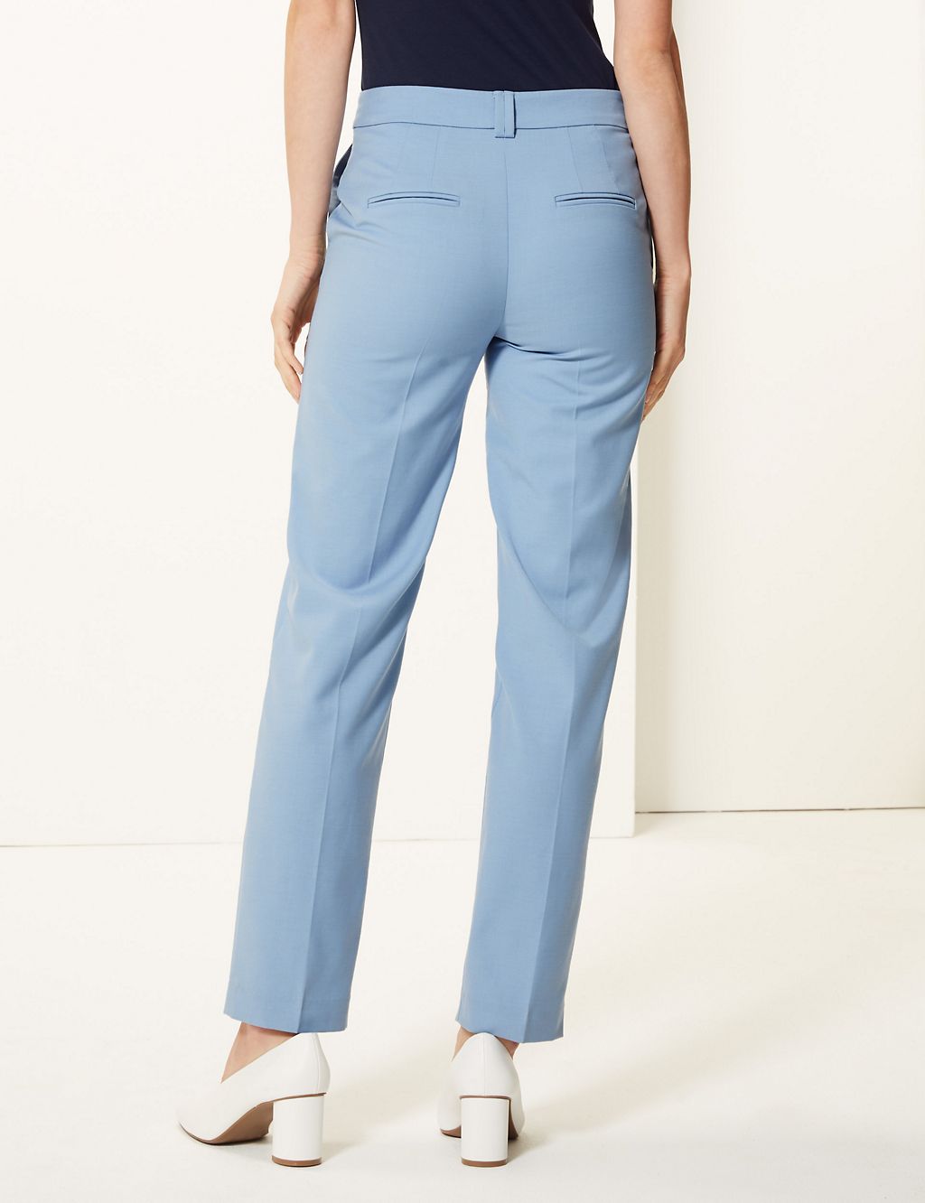 Relaxed Straight Leg Trousers with Wool 2 of 5
