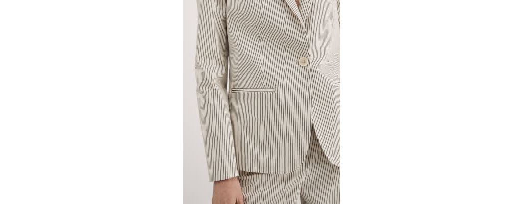 Relaxed Striped Single Breasted Blazer 7 of 7