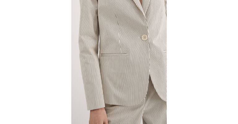 Relaxed Striped Single Breasted Blazer 5 of 7