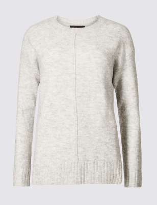 Relaxed Supersoft Round Neck Jumper Image 2 of 5