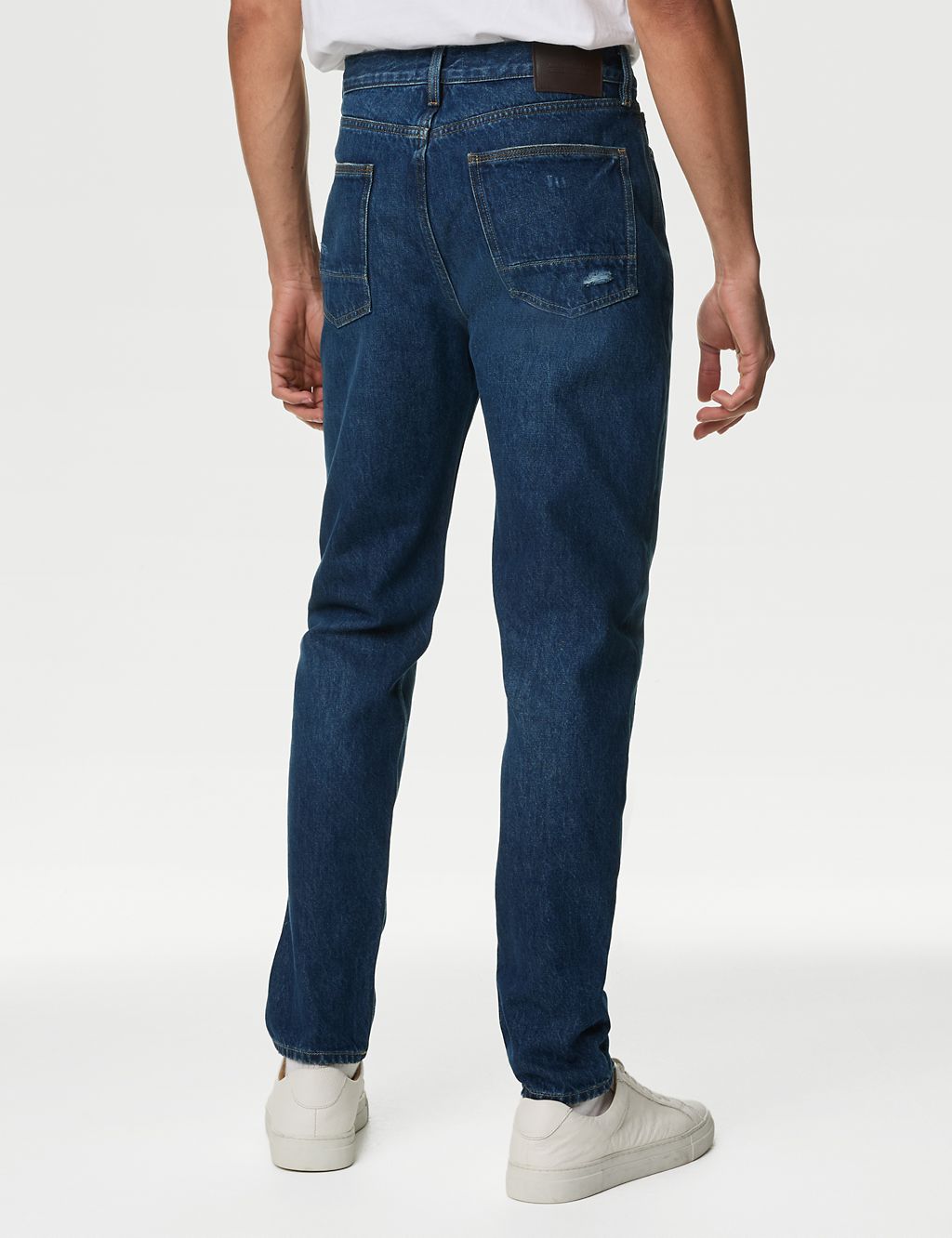 Relaxed Taper Fit Rip and Repair Jeans 6 of 6