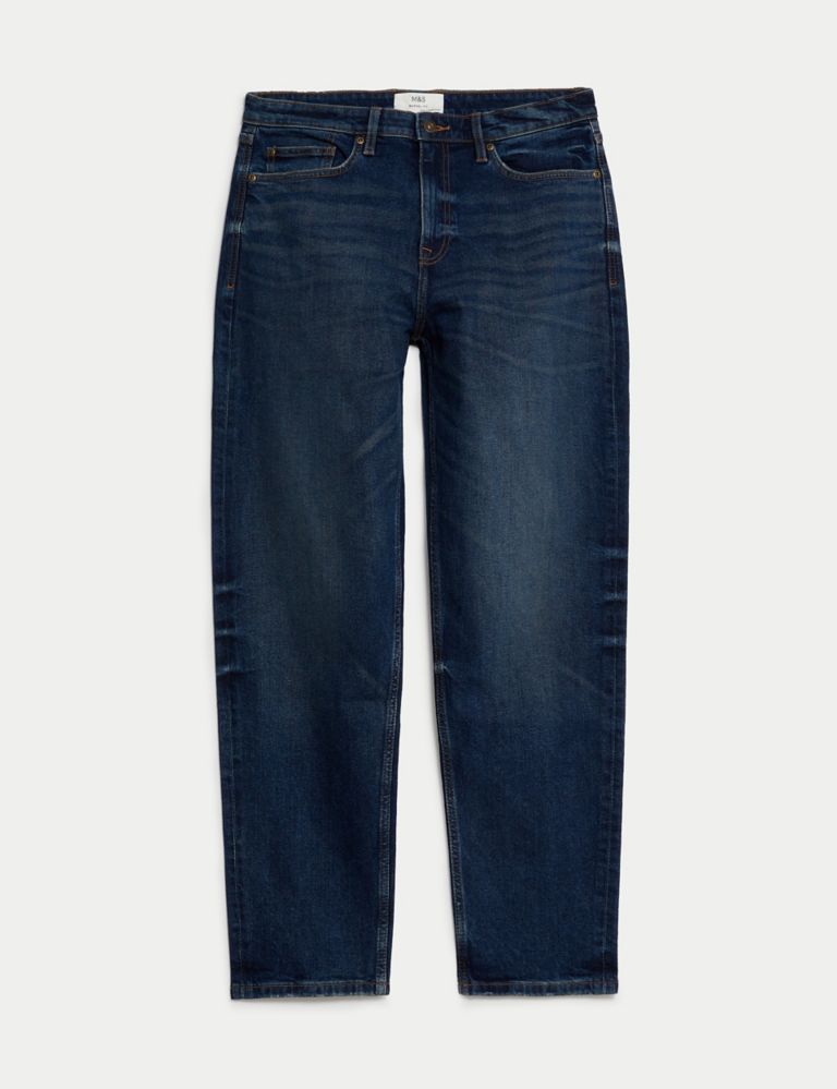 Relaxed Tapered Vintage Wash Jeans | M&S Collection | M&S