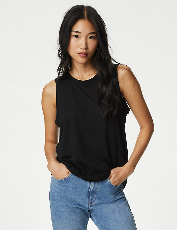 Relaxed Vest Top, M&S Collection