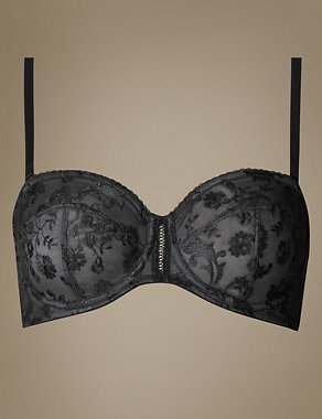 Renaissance Embroidered Non-Padded Strapless Bra Image 2 of 3