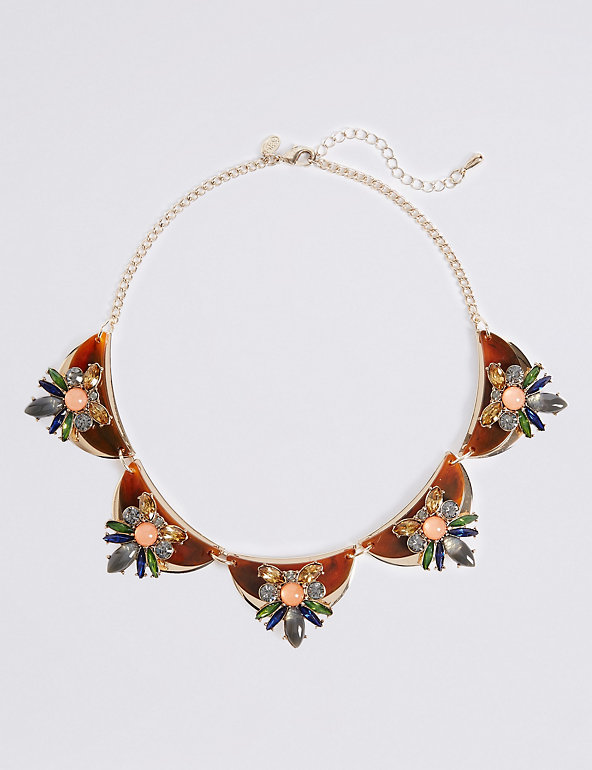 Resin Floral Necklace Image 1 of 2