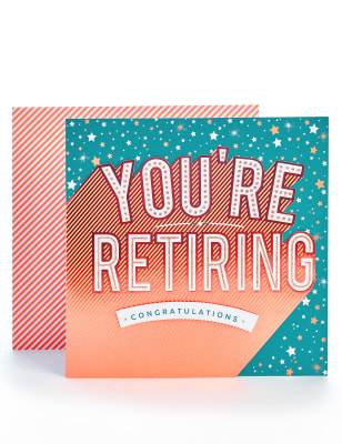 Retirement Congratulations Card M S