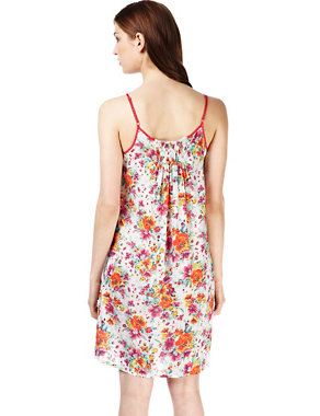 Retro Floral Chemise with Modal Image 2 of 3