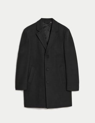 Mens on sale overcoat m&s