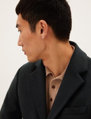 m&s overcoat