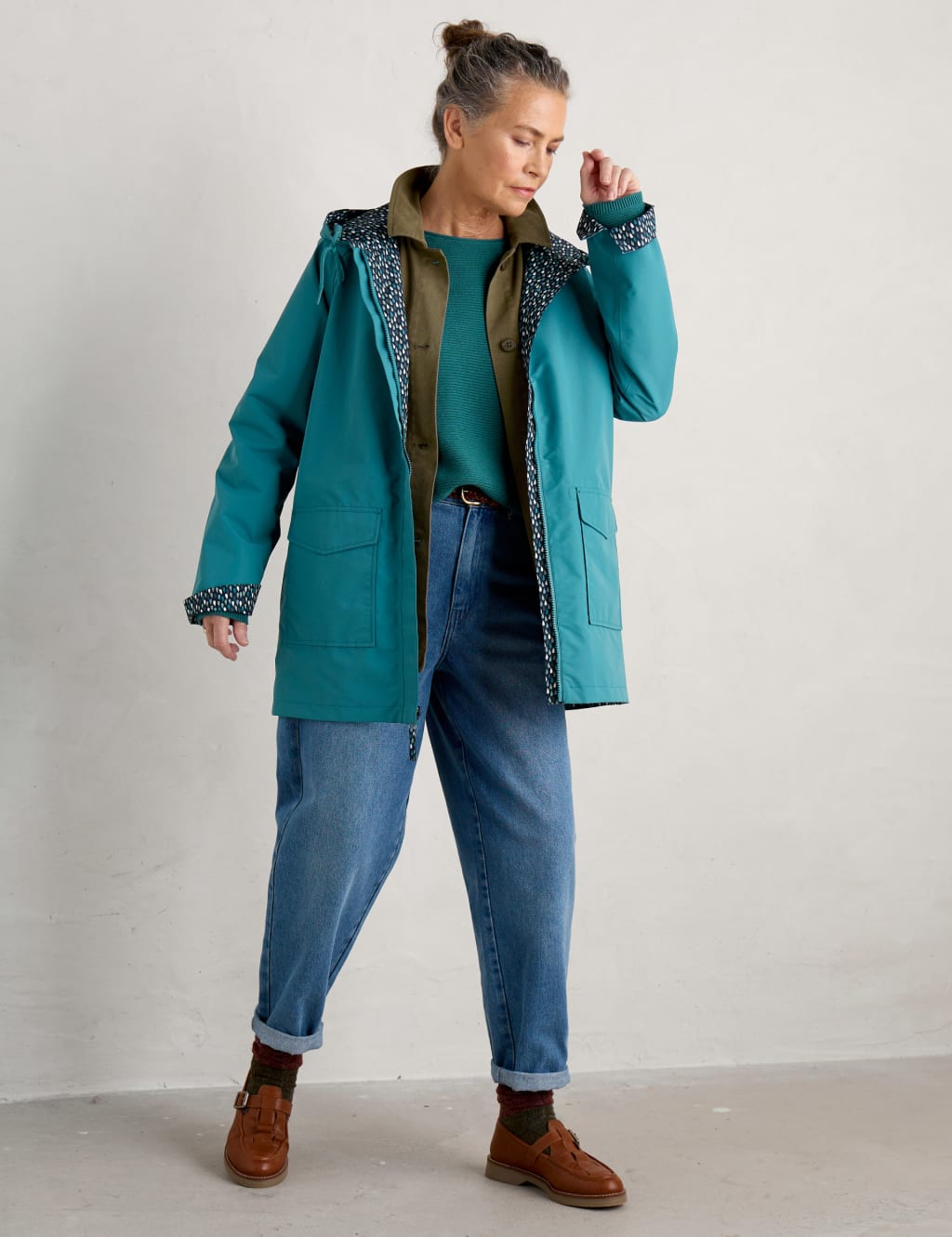 Seasalt reversible cheap raincoat