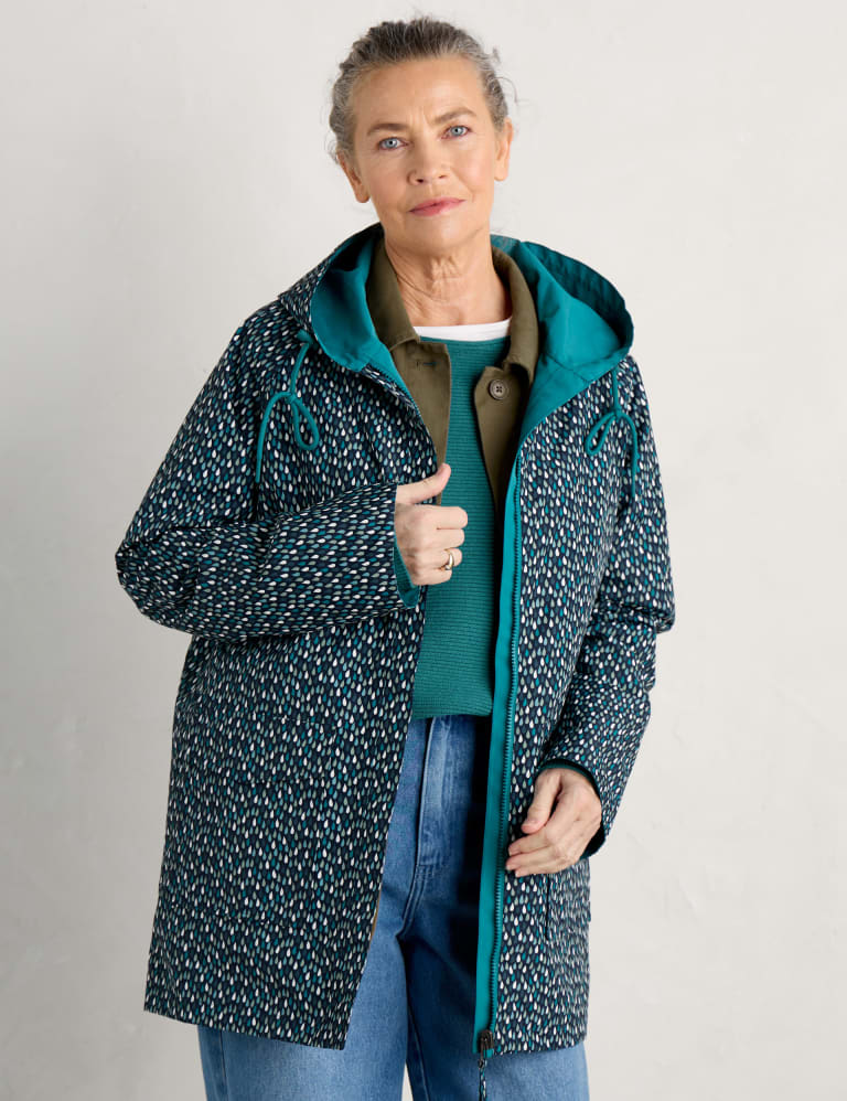 Reversible Hooded Raincoat Seasalt Cornwall M S