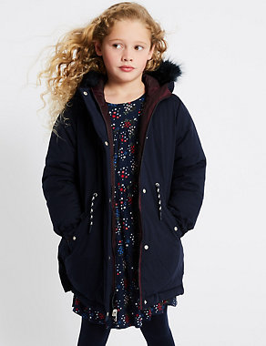 Reversible Padded Parka (3-16 Years) Image 2 of 6