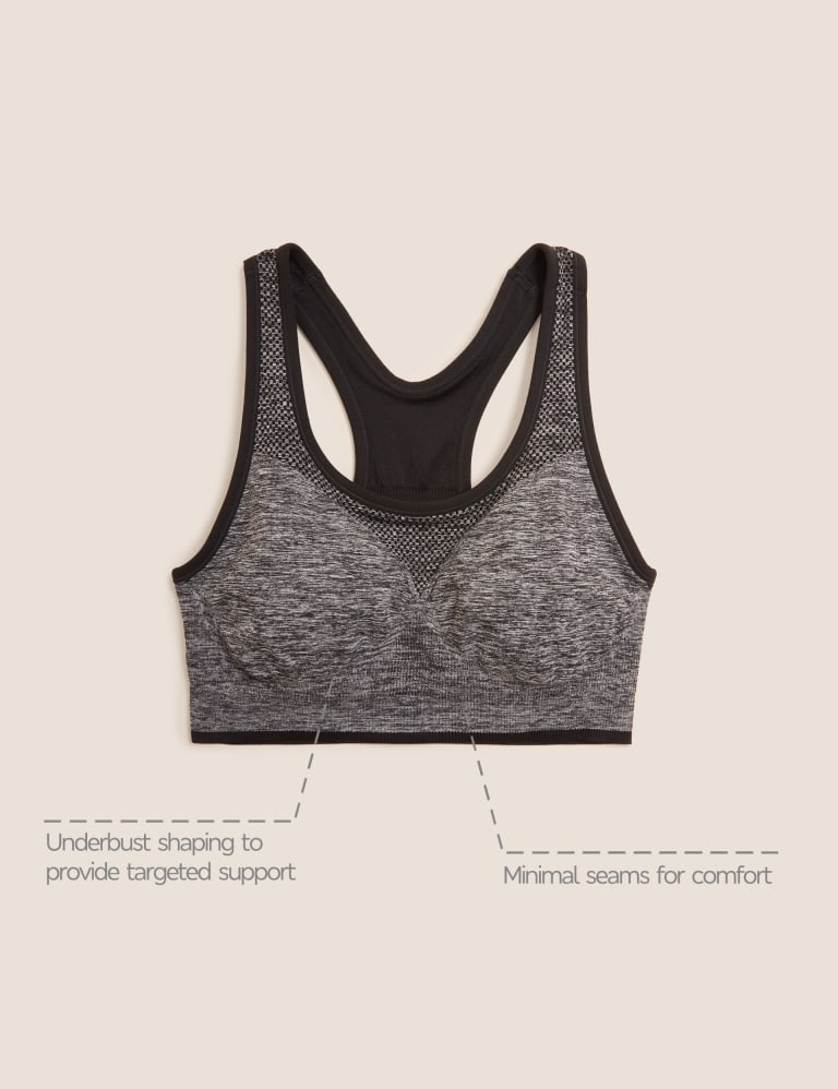 Reversible Seamless Medium Support Sports Bra Goodmove M S