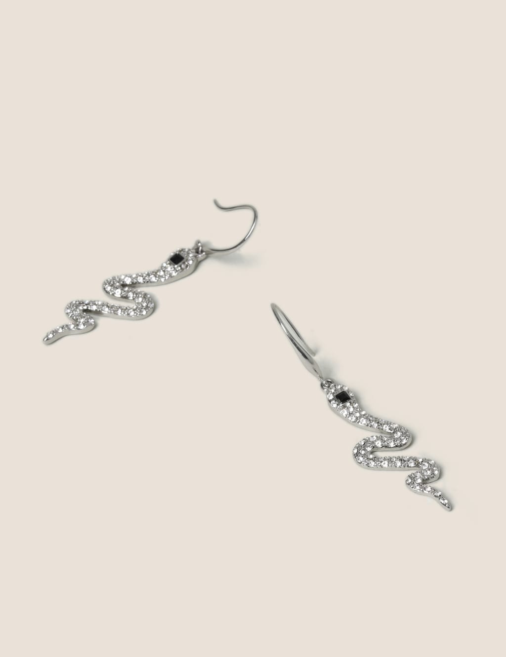 Snake print sale earrings