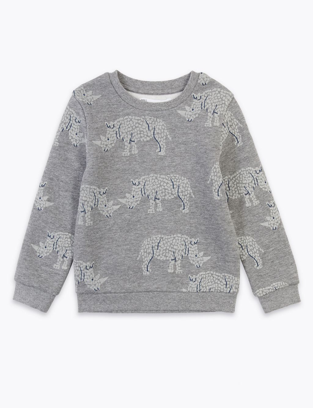 Rhino Print Sweatshirt (2-7 Yrs) 1 of 4