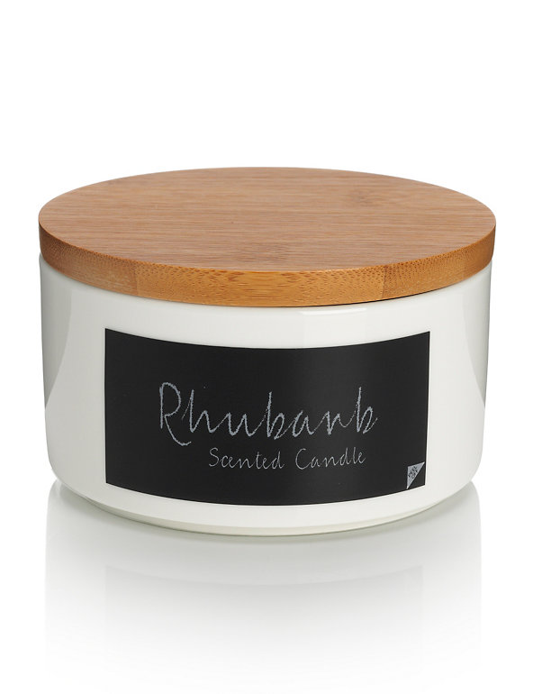 Rhubarb Filled Scented Candle Image 1 of 2