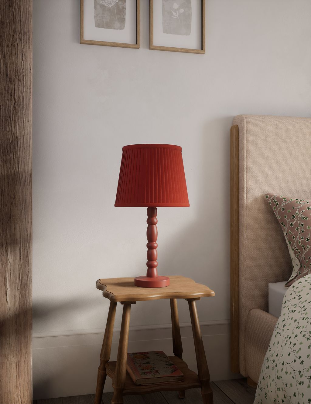 Ria Wooden Bobbin Table Lamp 7 of 9