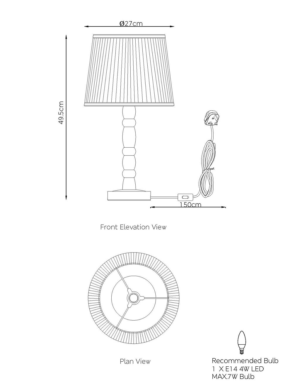Ria Wooden Bobbin Table Lamp 6 of 10