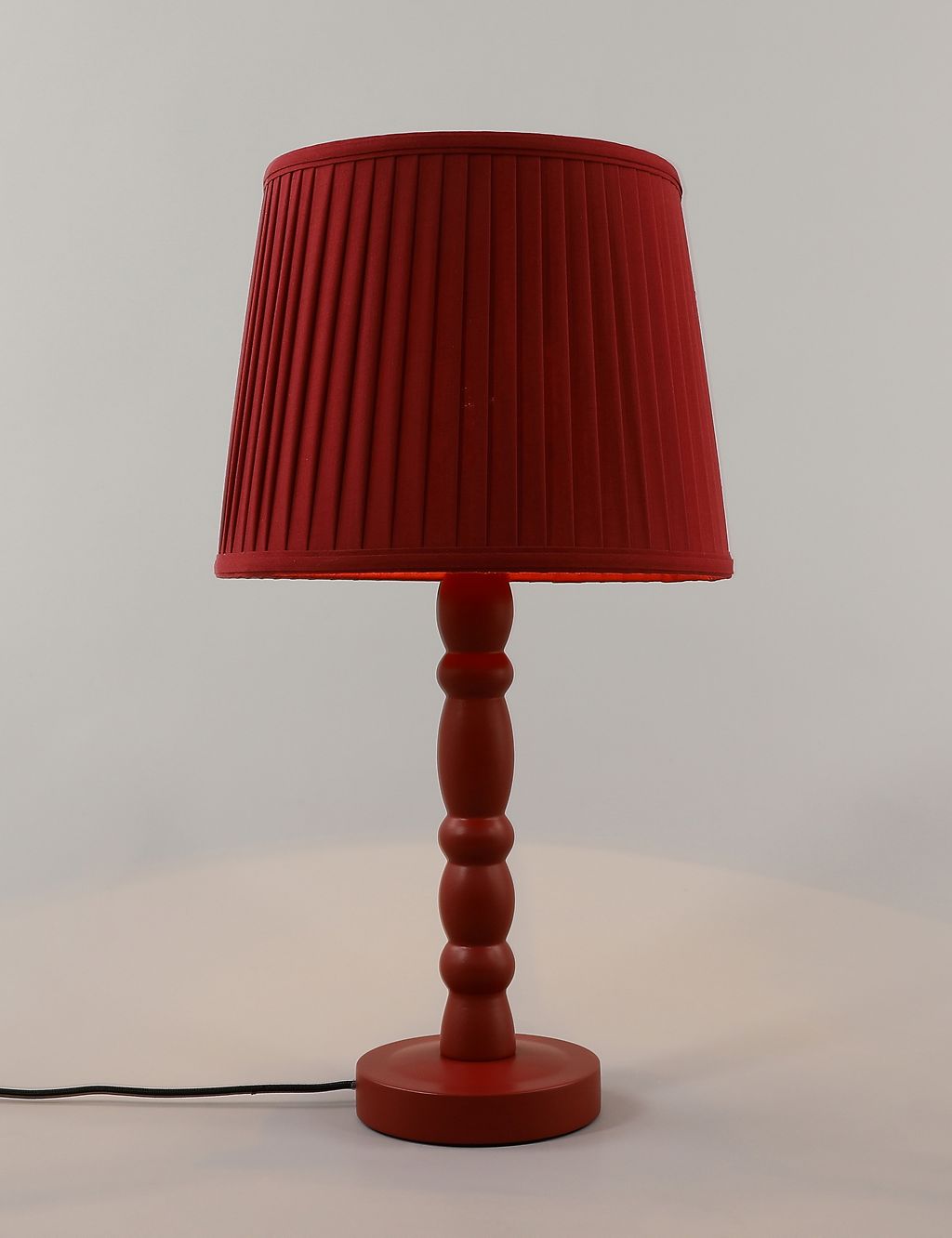 Ria Wooden Bobbin Table Lamp 6 of 9