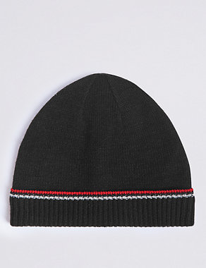 Ribbed Beanie Hat Image 2 of 3