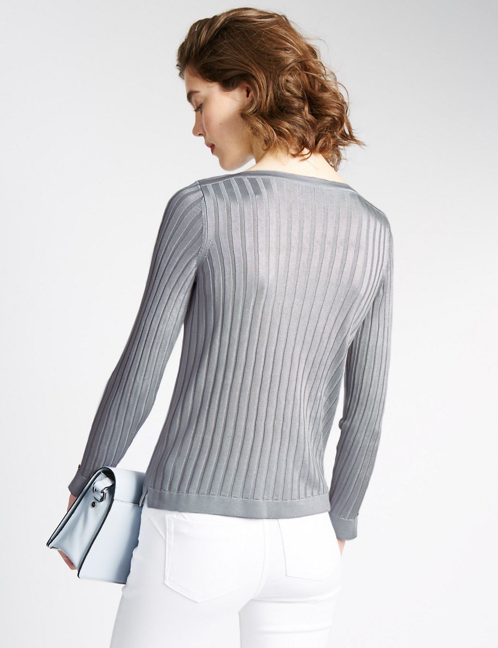 Ribbed Buttoned Jumper 2 of 4