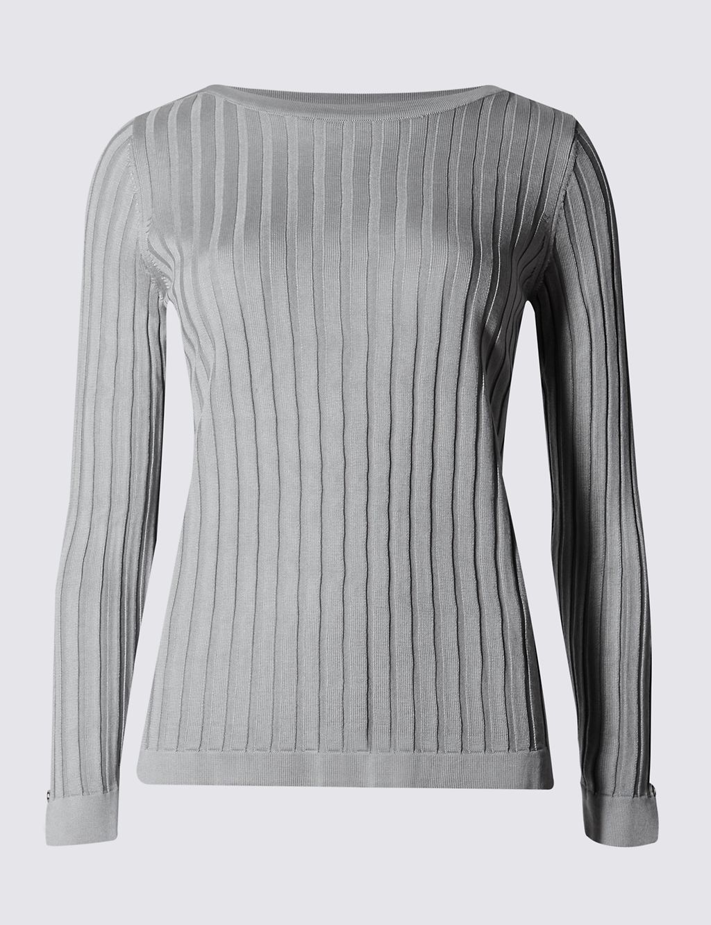 Ribbed Buttoned Jumper 1 of 4