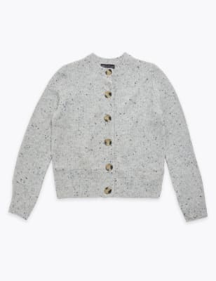 m&s crew neck cardigan