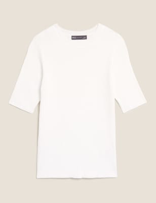 marks and spencer short sleeve jumpers