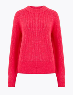 Ribbed Crew Neck Jumper Image 2 of 5