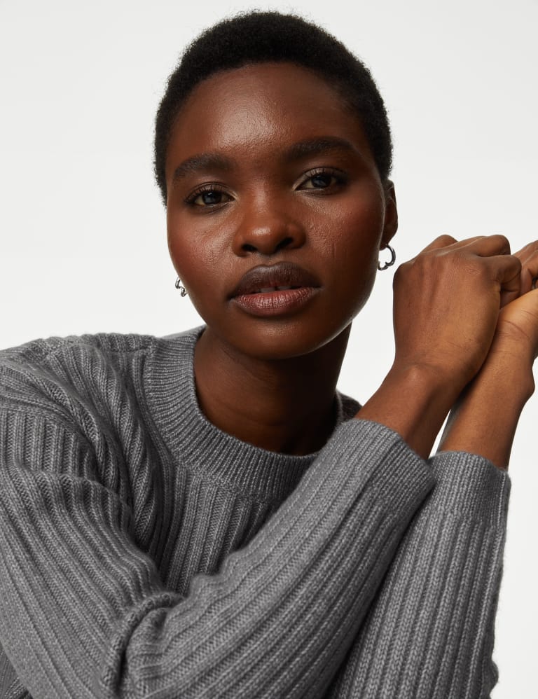 Ribbed Crew Neck Jumper | Mu0026S Collection | Mu0026S