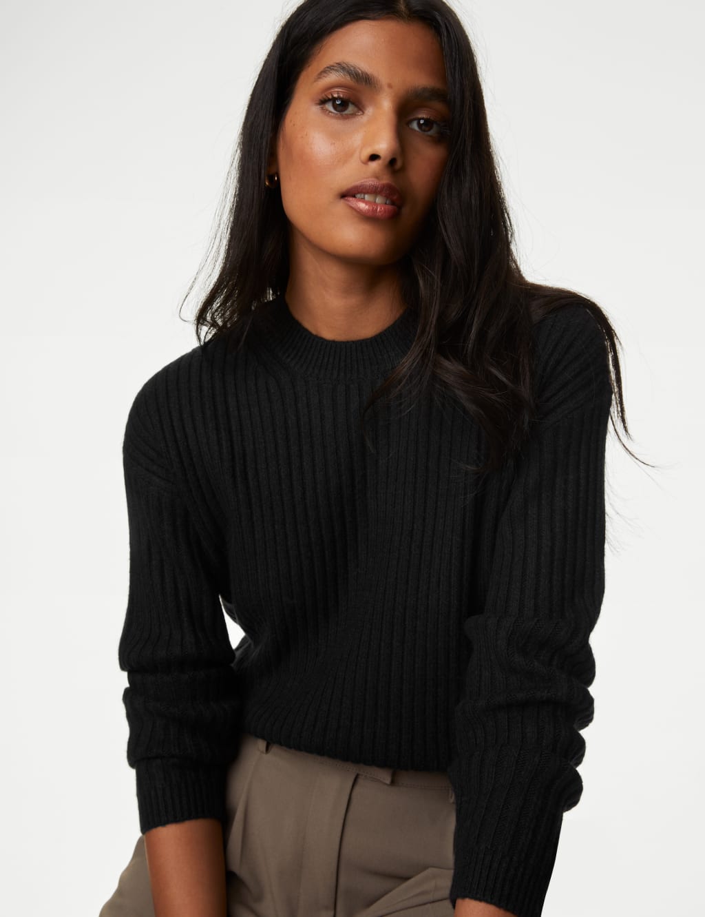 Ribbed jumper clearance womens